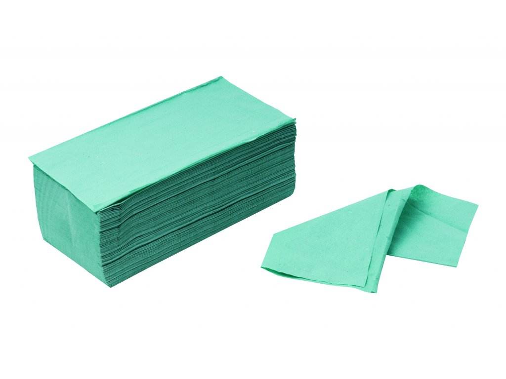 Papierové utierky ZZ zelené 250ks