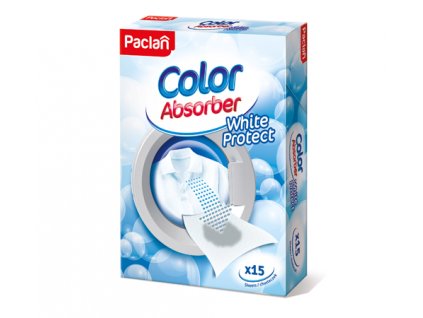 Paclan Color Absorber White Protect utierky na udržovanie farby prádla 15ks