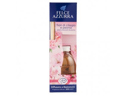 0020332 felce azzurra diffusore a bastoncini fiori di ciliegio peonia 600