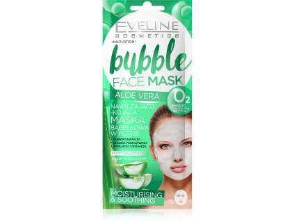 e bubble mask hydratacni uklidnujici maska s aloe vera