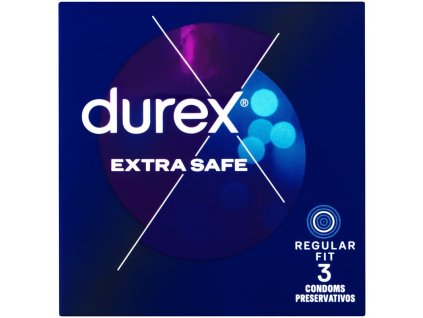 Durex Extra Safe Regular Fit Condoms 3 pk 5010232965096