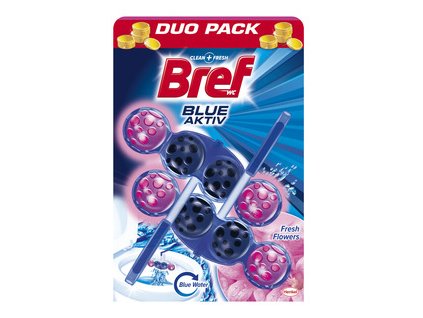 Bref Blue Active Fresh Flower WC Blok 2x50g