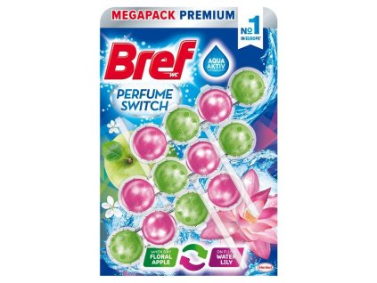 Bref Perfume Switch Green Apple & Water Lily WC Blok 3x50g