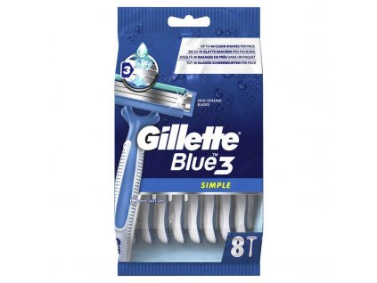 gillette herrenrasierer blue 3 simple 8 stck z1