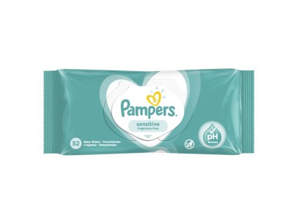 Pampers sensitive fragrance free vlhčené utierky 52ks