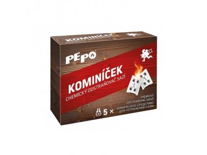 PEPO kominíček 2017 chemický odstraňovač sadzí