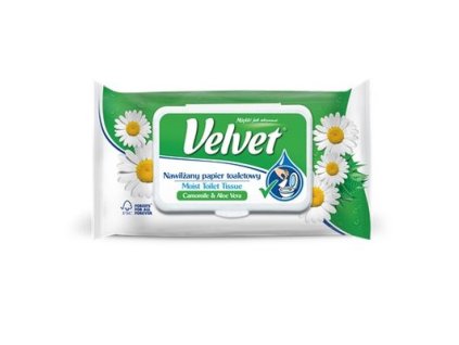 Velvet toaletny papier vlhceny Camomile 42 ks