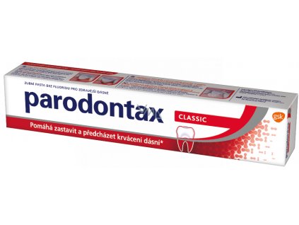 p56019 parodontax classic zubni pasta proti krvaceni dasni bez fluoridu 75 ml 1 1 210789