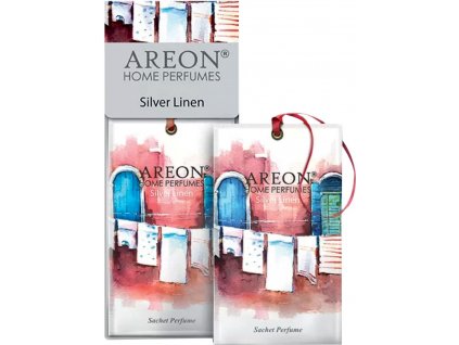 Areon Scent Sachet osviežovač v zduchu v hodný do šatnikov  - Silver Linen 1ks