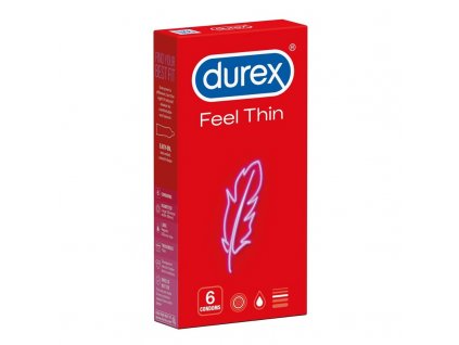 Durex Feel Thin  kondómy 6ks
