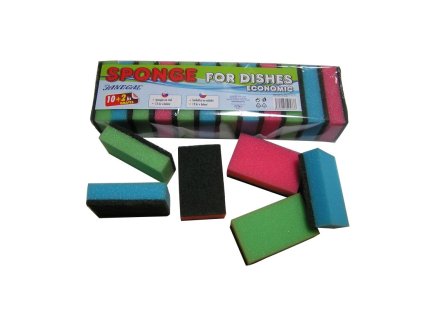 Špongia na riad 10+2ks