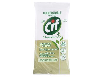 cif disinfect shine cleanboost dezinfekcne utierky 30 ks 4349
