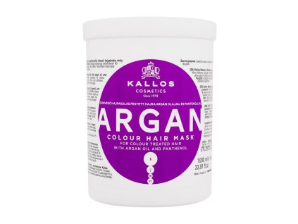 kallos cosmetics argan maska na vlasy pre zeny 1000 ml 578605