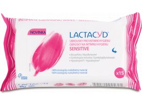 Lactacyd Sensitive intímne utierky 15ks