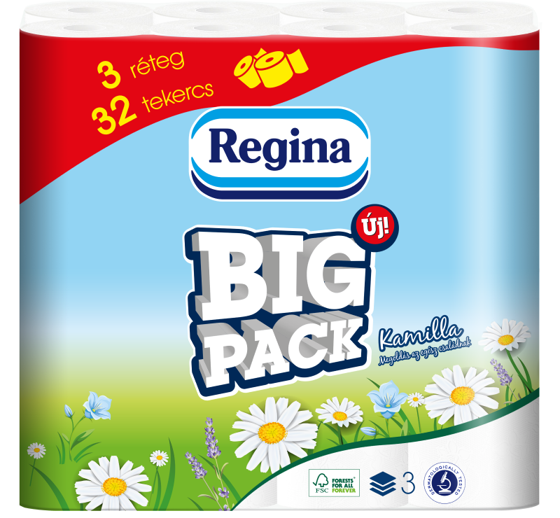 E-shop Regina Big Pack Kamilka toaletný papier 3vrst. 32ks