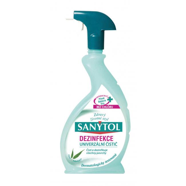 Sanytol dezinfekčný univerzálny čistič v spreji s vôňou eukalyptu 500ml