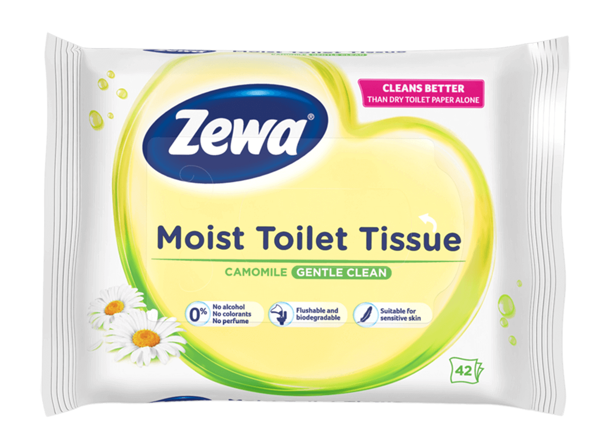 Zewa Camomile vlhčený toaletný papier 42ks