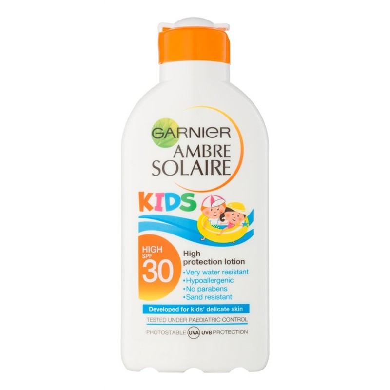 E-shop Garnier Ambre Solaire Kids mlieko opaľovanie SPF30 200ml