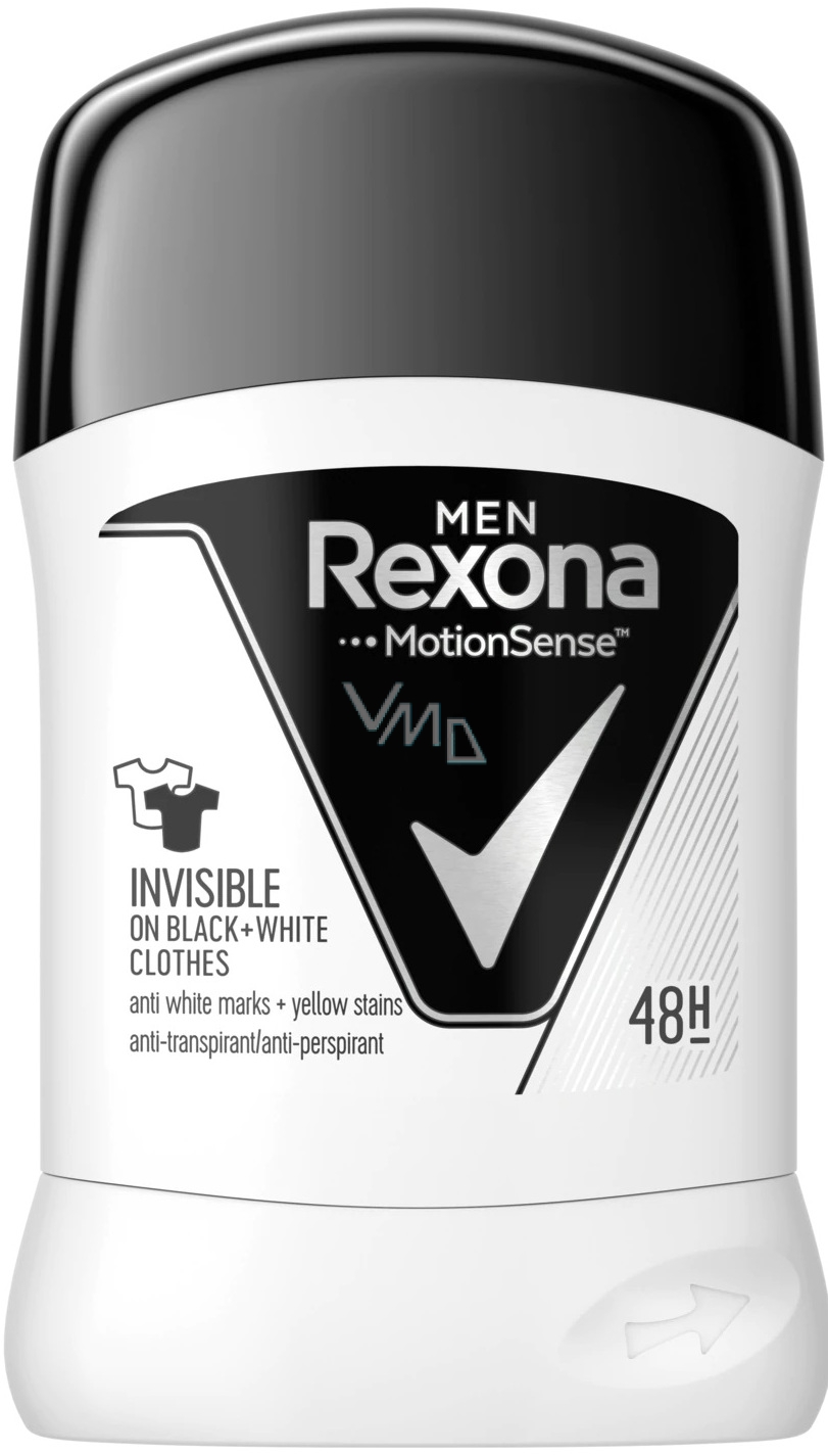 Rexona Men Invisible Black and White antiperspirant stick 50ml