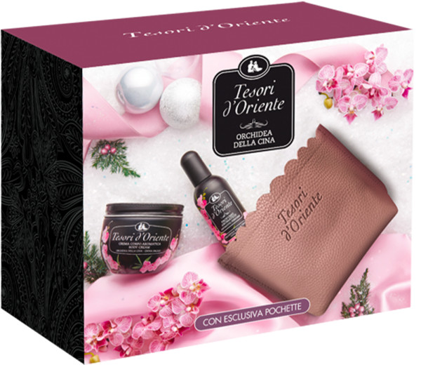 E-shop Tesori D' Oriente Tesori d'Oriente Chinese Orchid telový krém 300ml + parfém 100ml darčekový set