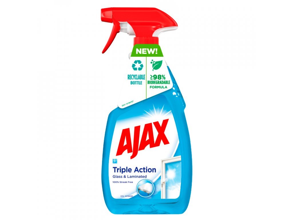 E-shop Ajax Triple action čistiaci sprej na okná 750ml