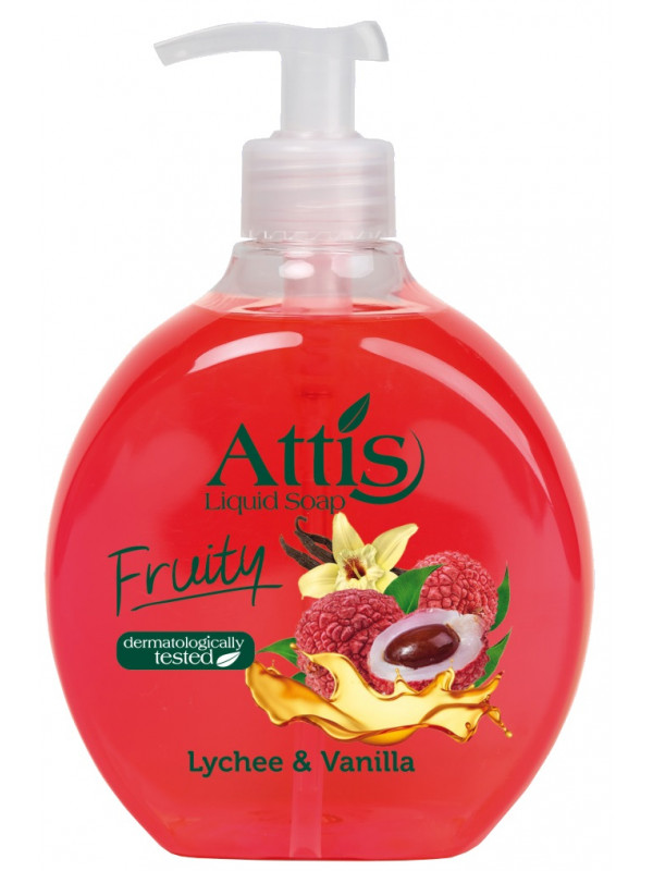 E-shop Attis tekuté mydlo s dávkovačom liči a vanilka 500ml