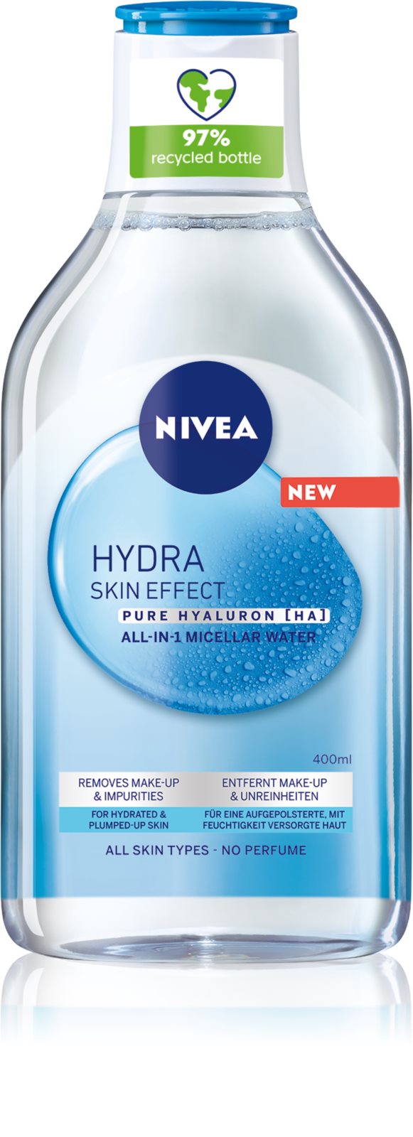 Nivea Hydra Skin Effect hyalurónová micelárna voda 400ml