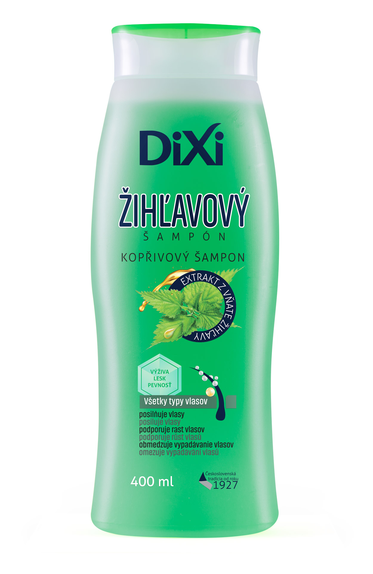 E-shop Dixi Šampón žihľavový proti vypadávaniu vlasov 400ml