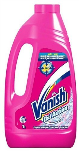 Vanish Oxi Action Liquid Pink na škvrny 1l