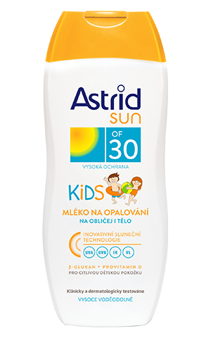 E-shop ASTRID SUN Kids mlieko na opaľovanie OF30 200 ml