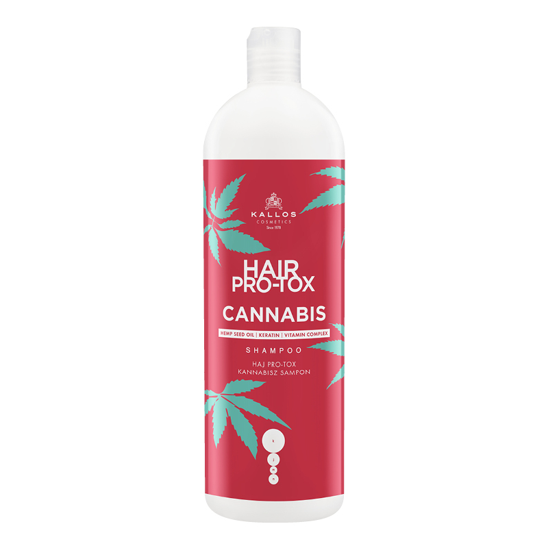E-shop Kallos Hair PRO-TOX Cannabis šampón na vlasy s konopným olejom 1000 ml
