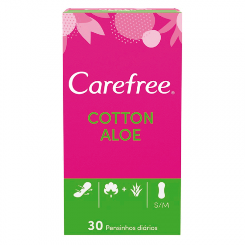 Carefree Cotton Aloe S/M hygienické vložky 30ks