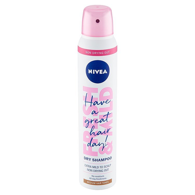 Nivea Fresh & Mild Suchý šampón pre svetlejší tón vlasov 200 ml