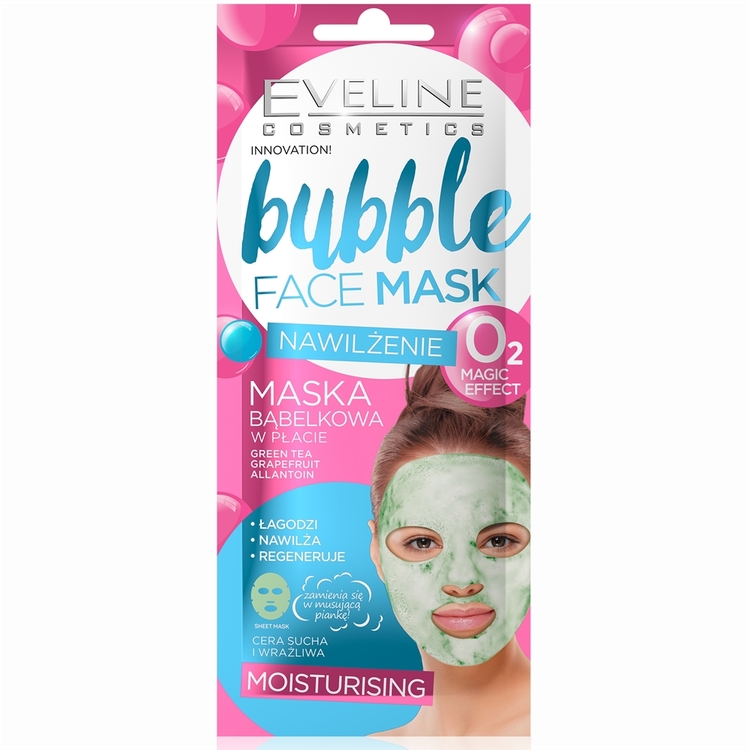 E-shop Eveline Cosmetics EVELINE Bubble Mask hydratačná látková maska