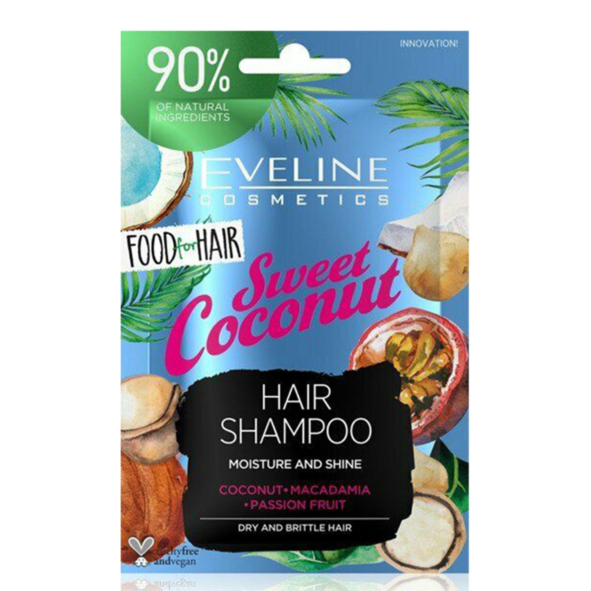 Eveline Cosmetics EVELINE Sweet šampón na vlasy pre hydratáciu a lesk 20ml