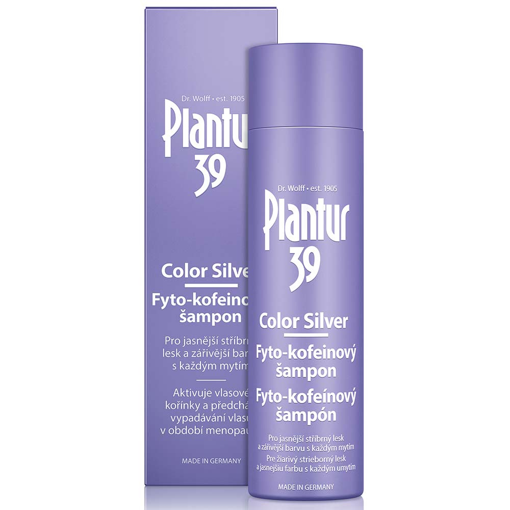 E-shop Dr.Wolff PLANTUR 39 fyto-kofeínový šampón pre blond, zosvetlené alebo šedé vlasy 250ml