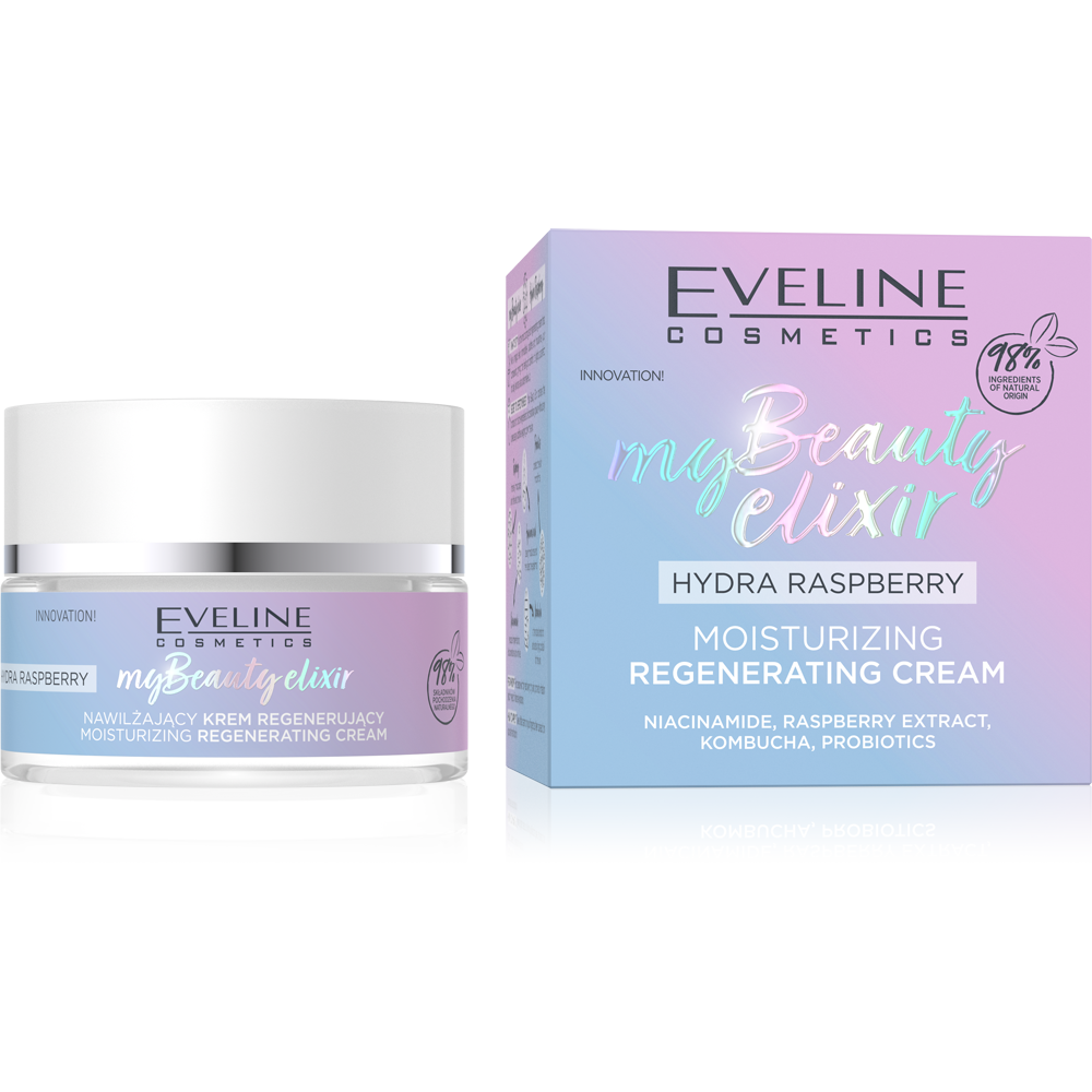 E-shop Eveline Cosmetics EVELINE my Beauty Elixir Hydra Raspberry hydratačný regeneračný krém 50ml