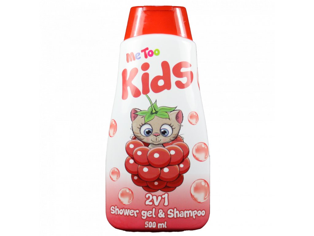 E-shop Beauty Line Metoo Raspberry Kitten 2v1 sprchový gél + šampón na vlasy 500ml