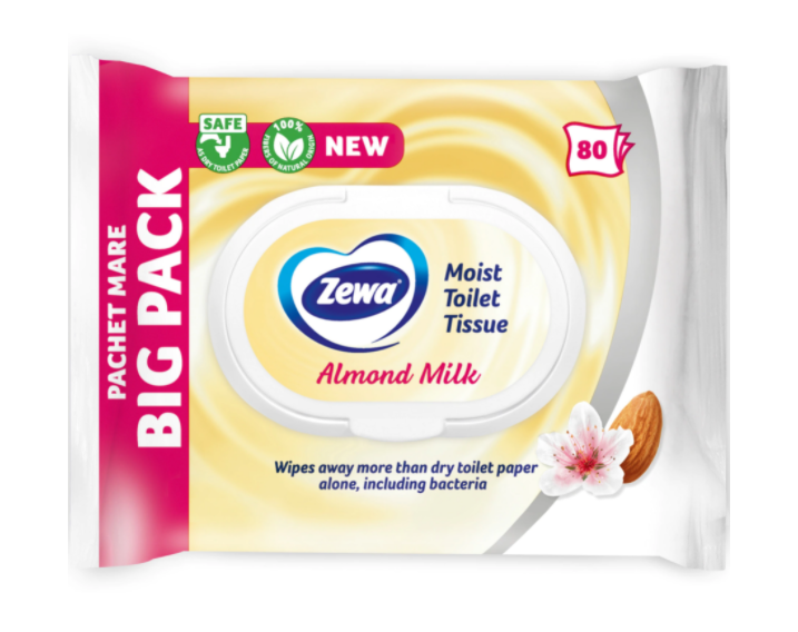 Zewa Almond Milk vlhčený toaletný papier 80ks