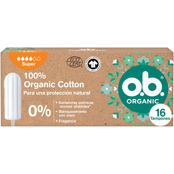 O.B. O.B. Organic Cotton Super tampóny 16ks