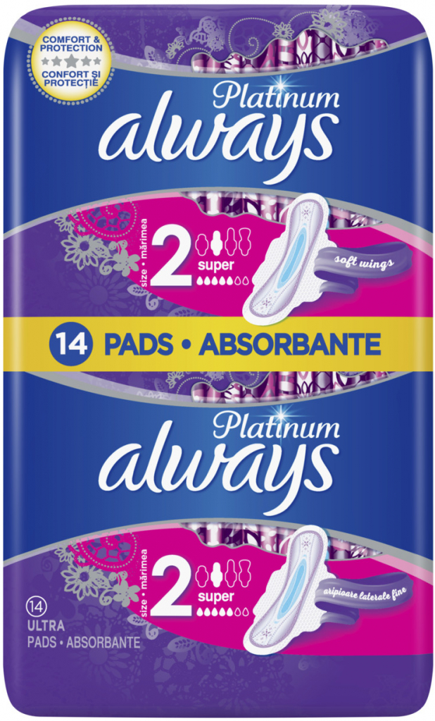 E-shop Always Platinum Super hygienické vložky 14ks