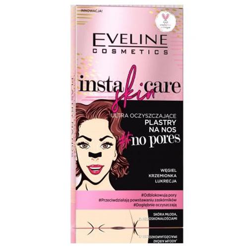 E-shop Eveline Cosmetics EVELINE insta skin čistiaca náplasť na zanesené póry na nose 4ks