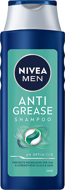 Nivea Men Anti Grease šampón na mastné vlasy 400ml