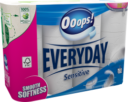 E-shop Ooops! Everyday Sensitive toaletný papier 3vrst. 10ks