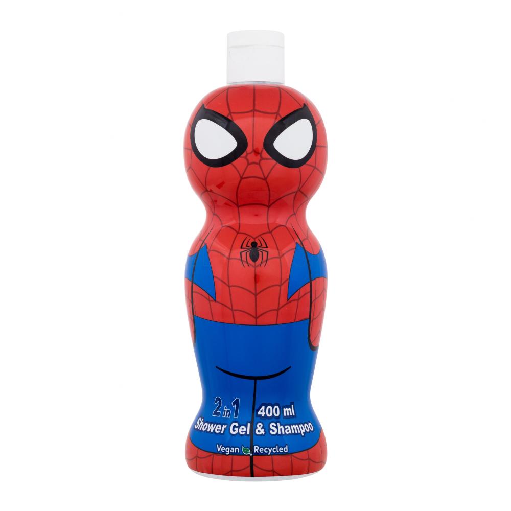Air Val Spider man sprchový gél a šampón na vlasy pre deti 400 ml