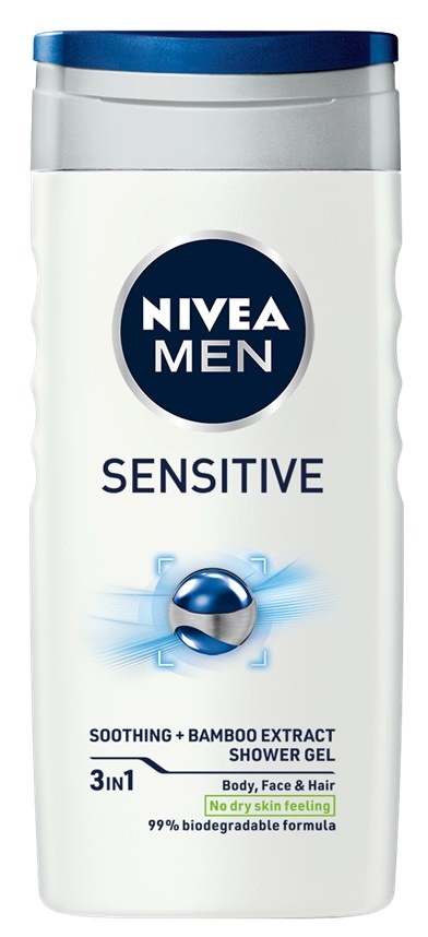 E-shop Nivea Men Sensitive sprchový gél 250ml