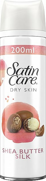 Gillette Satin Care Dry Skin Shea Butter na holenie pre ženy 200ml