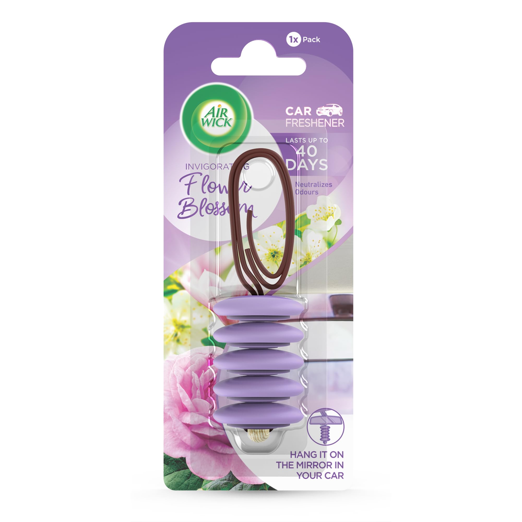 E-shop Air Wick Car FLower Blossom osviežovač vzduchu do auta 9,8g