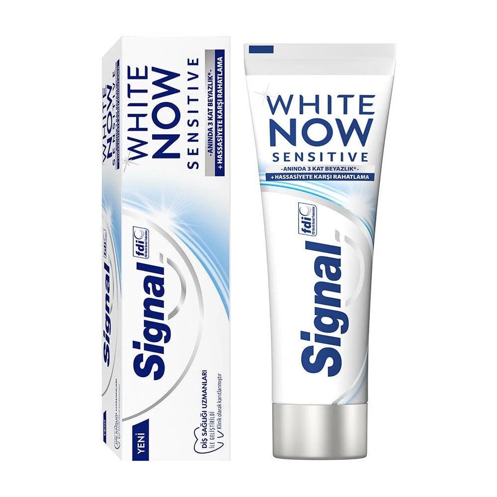 Signal White Now sensitive Whitening zubná pasta 75ml