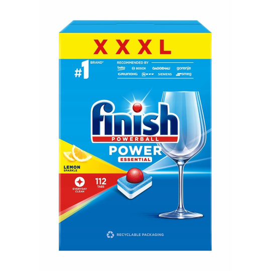 Finish - Calgonit Finish Powerball essential  Lemon tablety do umývačky 112ks